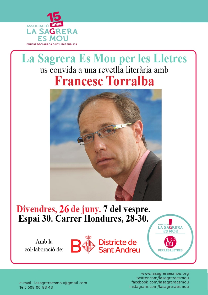 La Sagrera Es Mou per les Lletres organitza una nova sessió literària