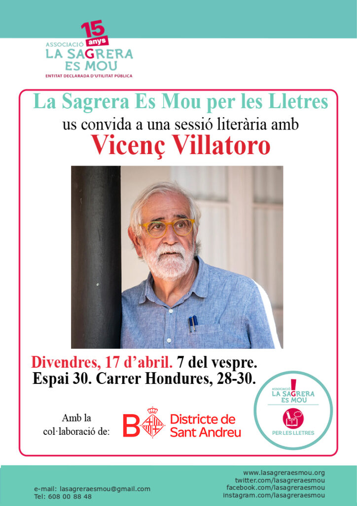 La Sagrera Es Mou per les Lletres organitza una nova sessió literària
