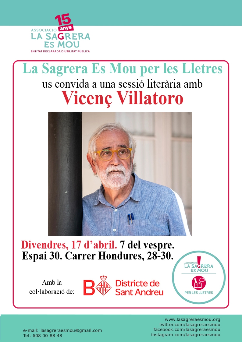 La Sagrera Es Mou per les Lletres organitza una nova sessió literària