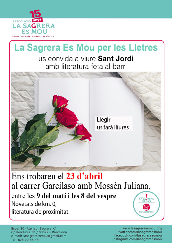 La Sagrera Es Mou per les Lletres organitza una nova sessió literària