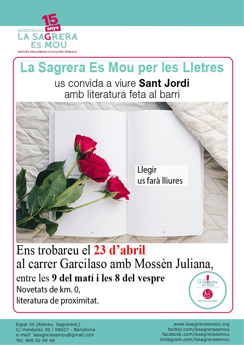 La Sagrera Es Mou per les Lletres organitza una nova sessió literària