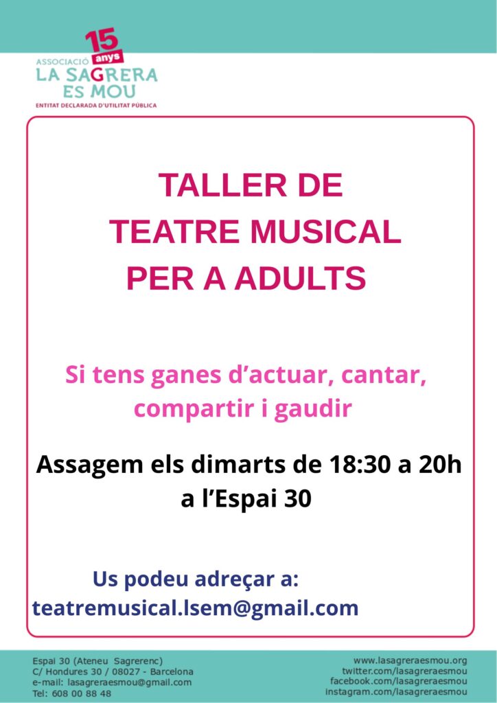 Cartell propaganda per al Teatre Musical