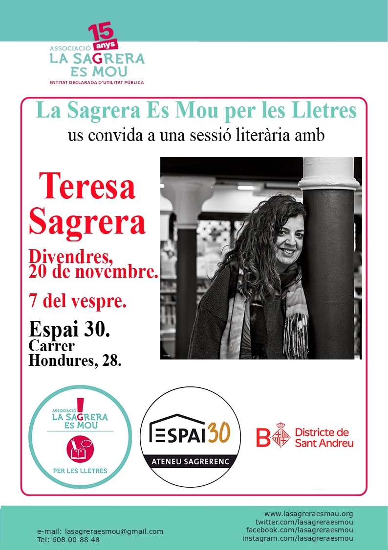 Sessió literària de La Sagrera Es Mou per les Lletres amb Teresa Sagrera