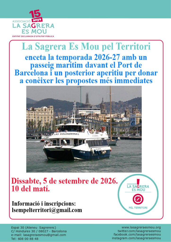 La Sagrera Es Mou pel Territori passeja pel Port de Barcelona