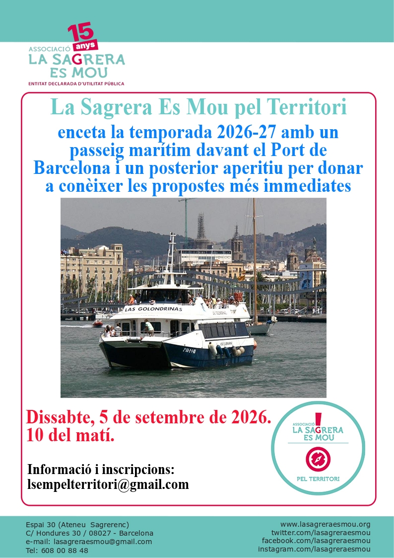 La Sagrera Es Mou pel Territori passeja pel Port de Barcelona