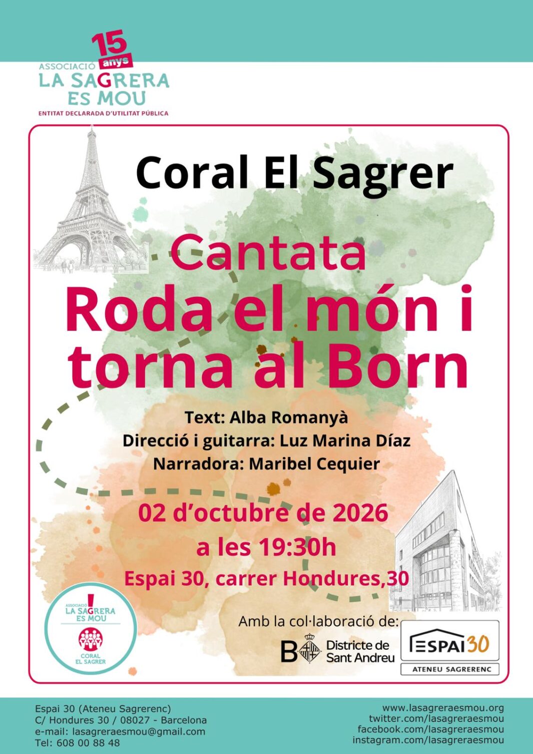 Concert de la Coral El Sagrer, Cantata: Roda el món i torna al Born