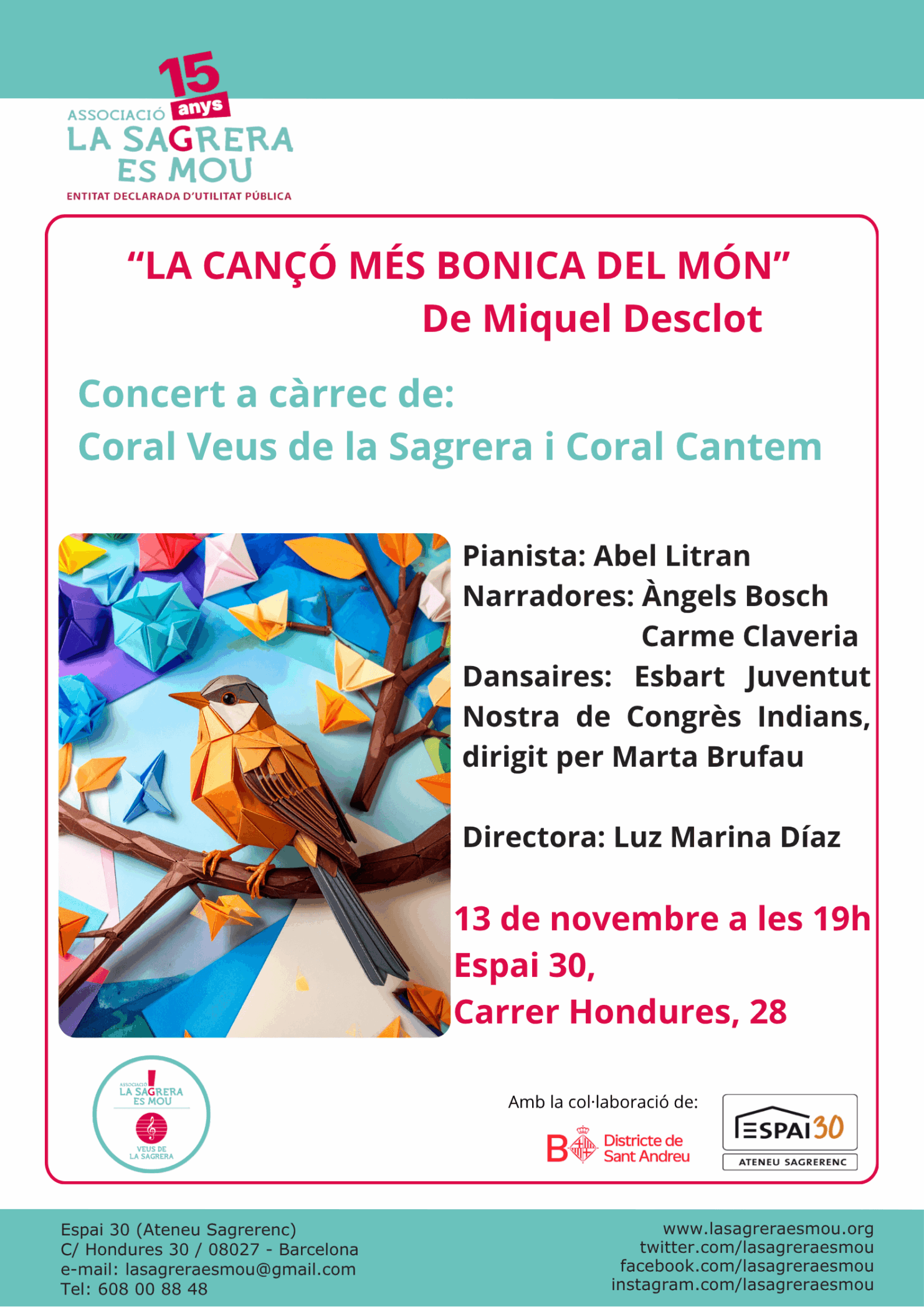 Concert Veus de la Sagrera i Coral Cantem
